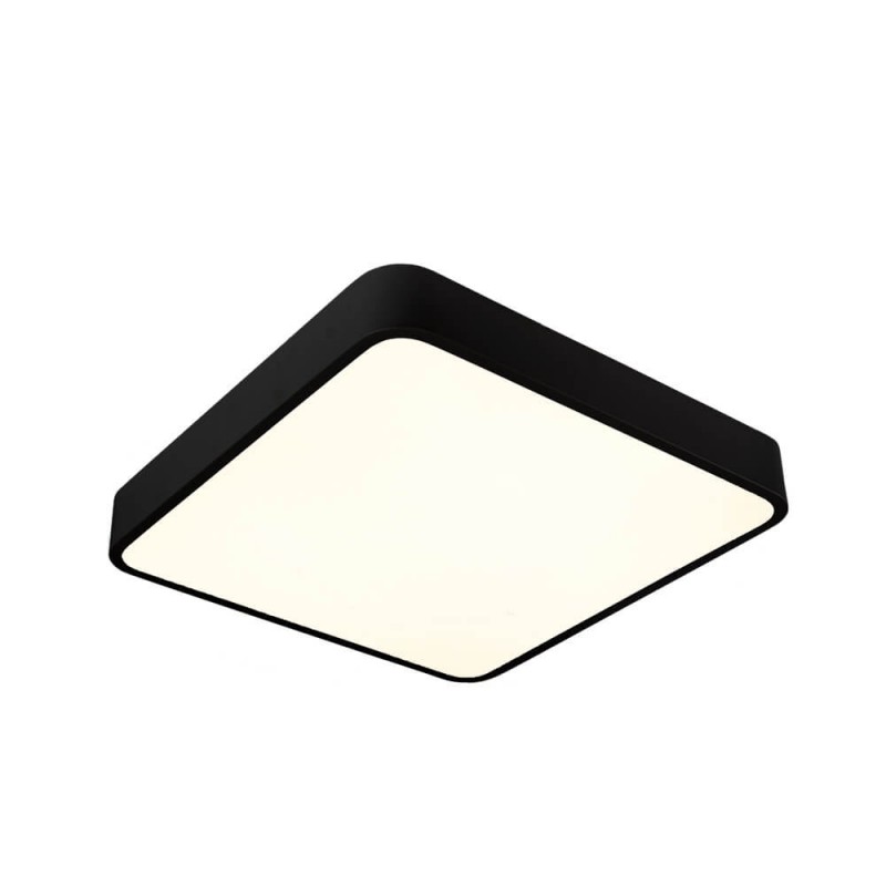 LED stropna svetilka 30W kvadratna črna