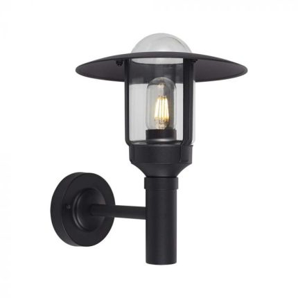 LED stenska svetilka/IP44/E27/mat črna/V-tac