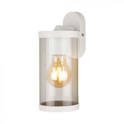 LED stenska svetilka/IP44/E27/okrogla/bela/V-tac
