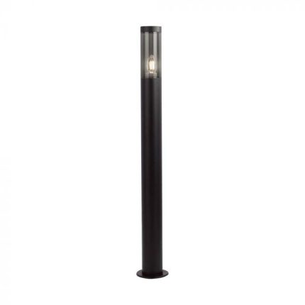 LED talna svetilka/E27/inox/črna/100 cm/dimljeno steklo/V-tac