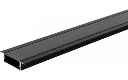 ALU profil za LED trak /vgradni/črn/200 cm/L