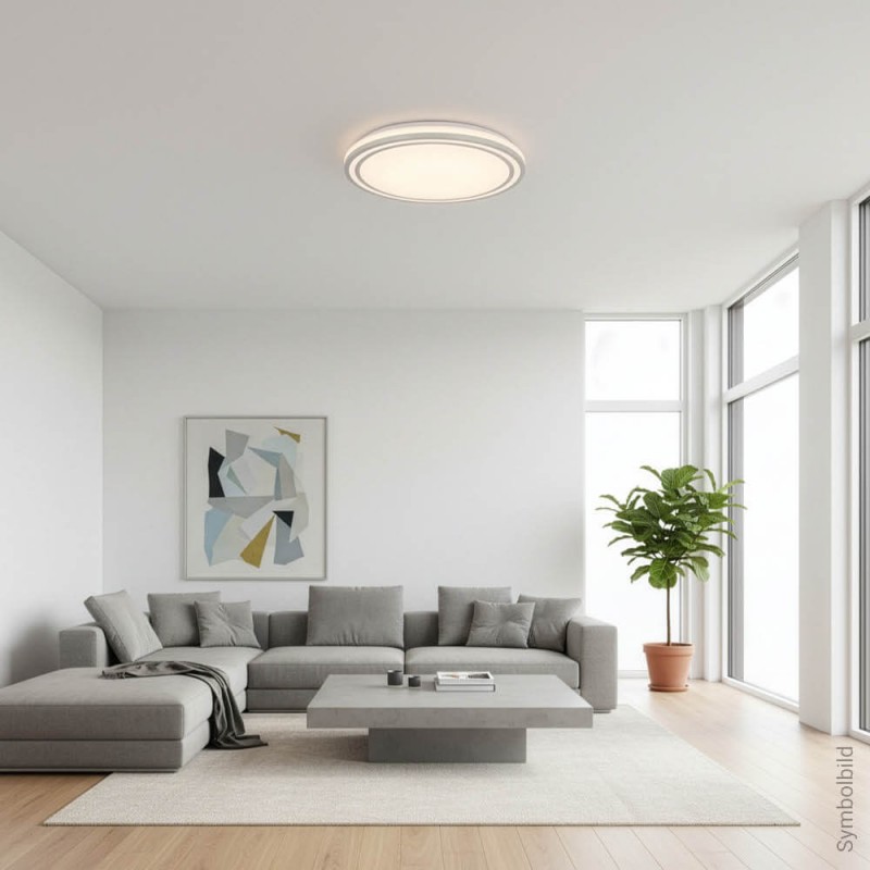 LED stropna svetilka 36W CCT srebrna OPTONICA