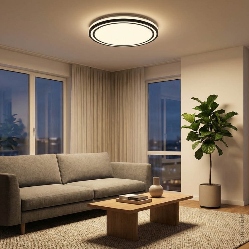 LED stropna svetilka 60W CCT črna daljinec OPTONICA.jpg.100