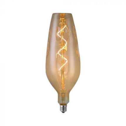 LED žarnica E27/4W/B125/jantar/filament/2700K/V-TAC