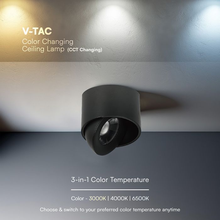 LED reflektorska svetilka 12W CCT črna V-TAC.jpg.1.jpg.1.jpg.1.jpg.1.jpg.1.jpg.1